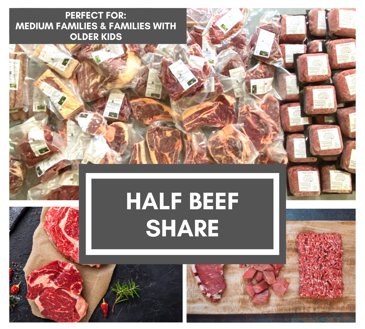 Half Beef Share (200 Pounds) Deposit - With FREE Freezer
