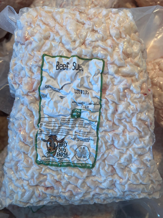 100% Grass-Fed Beef Suet (for Rendering Tallow)