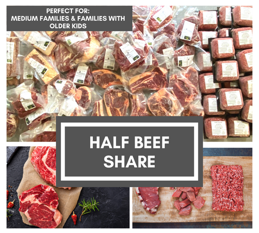 Half Beef Share (180+ Pounds) Deposit  - With FREE Freezer