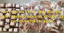 Load image into Gallery viewer, Half Beef Share (180+ Pounds) Deposit  - With FREE Freezer
